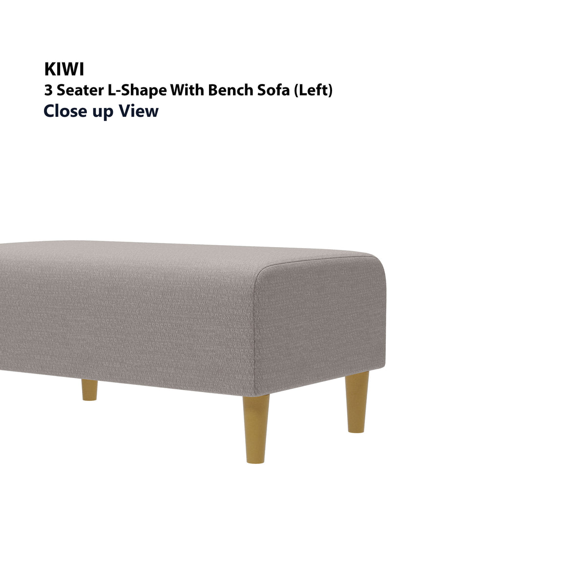 Kiwi 3 Seater L-Shape (Left Facing) with Bench