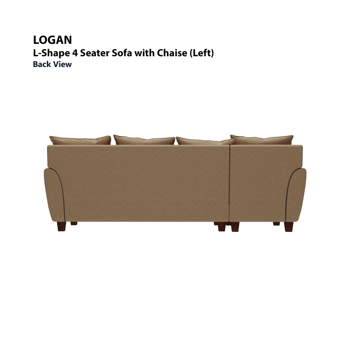 Logan L-shape 4 Seat with Chaise (Left Facing) Sofa