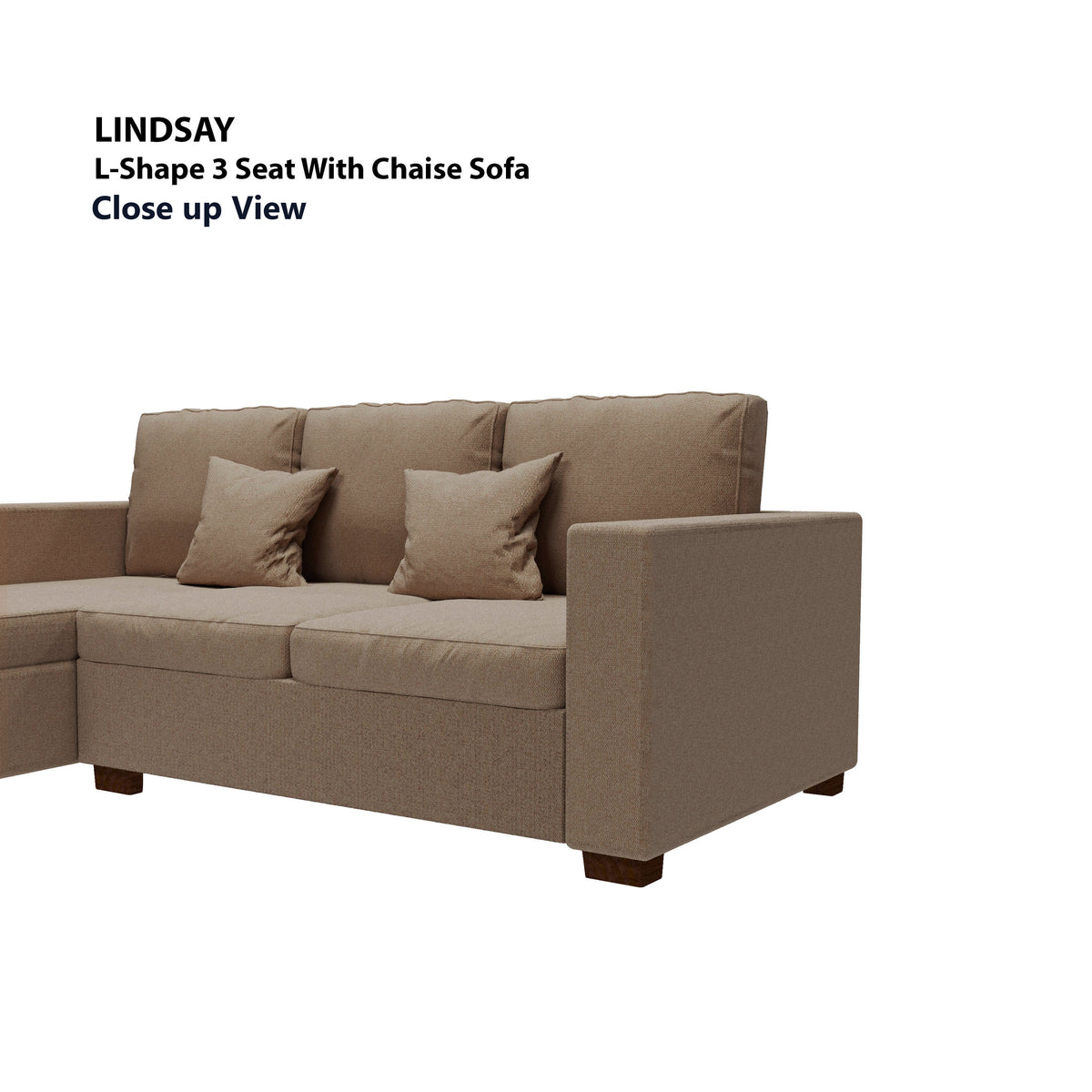 Lindsay L-shape 3 Seat with Chaise (Left Facing) Sofa