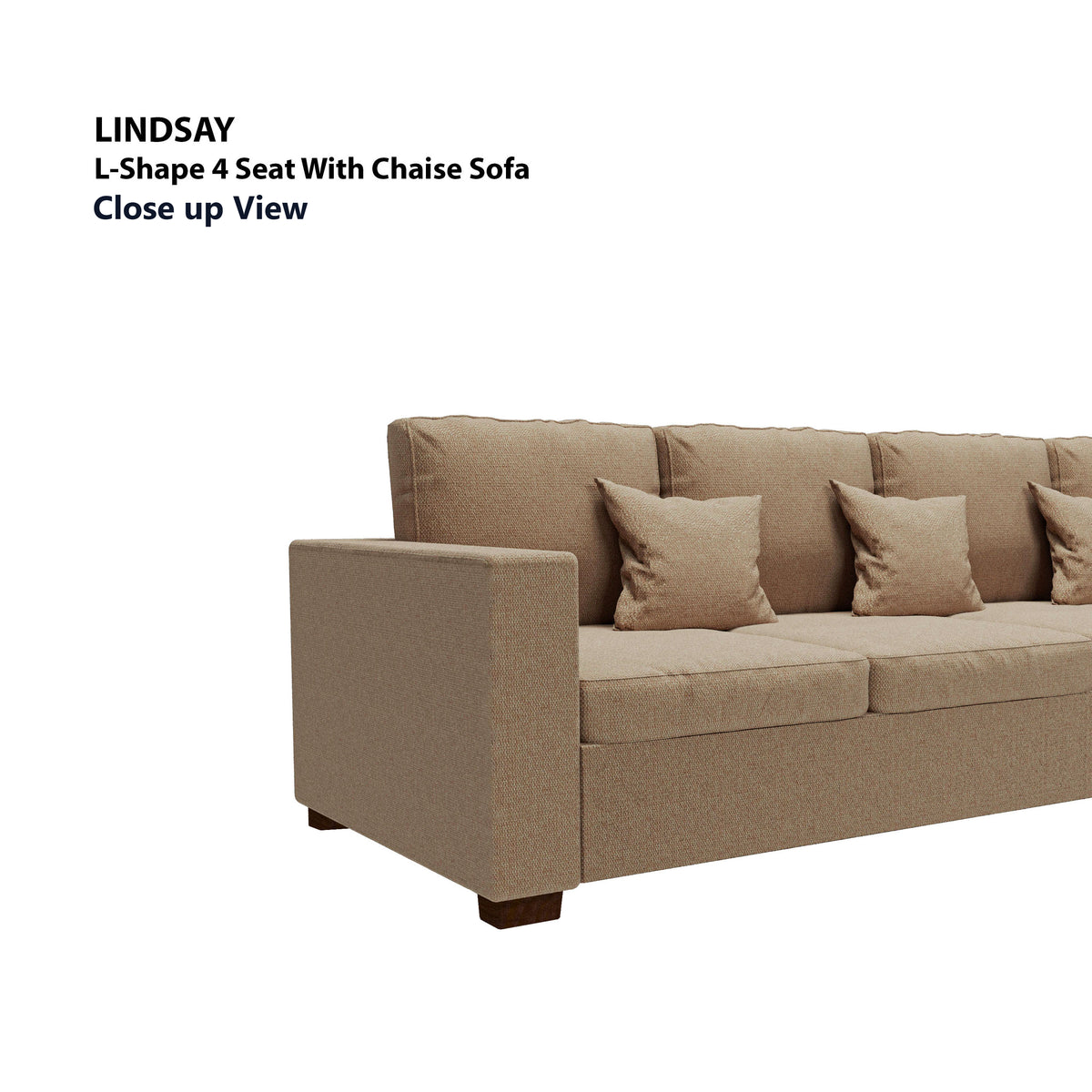 Lindsay L-shape 4 Seat with Chaise (Right Facing) Sofa
