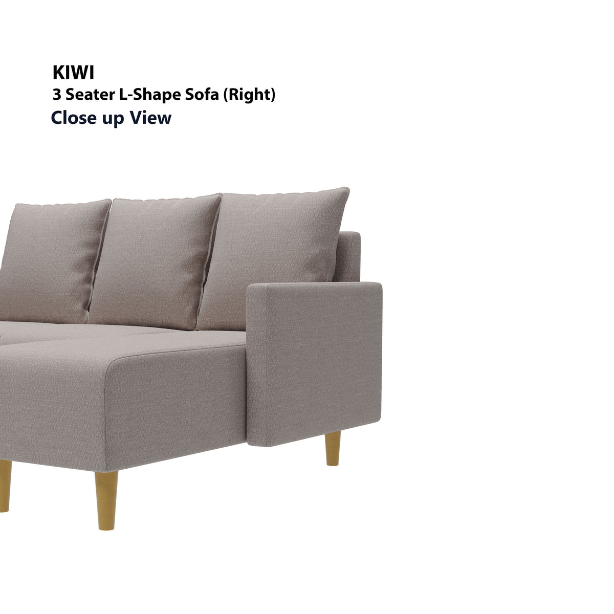 Kiwi 3 Seater L-Shape (Right Facing) Sofa