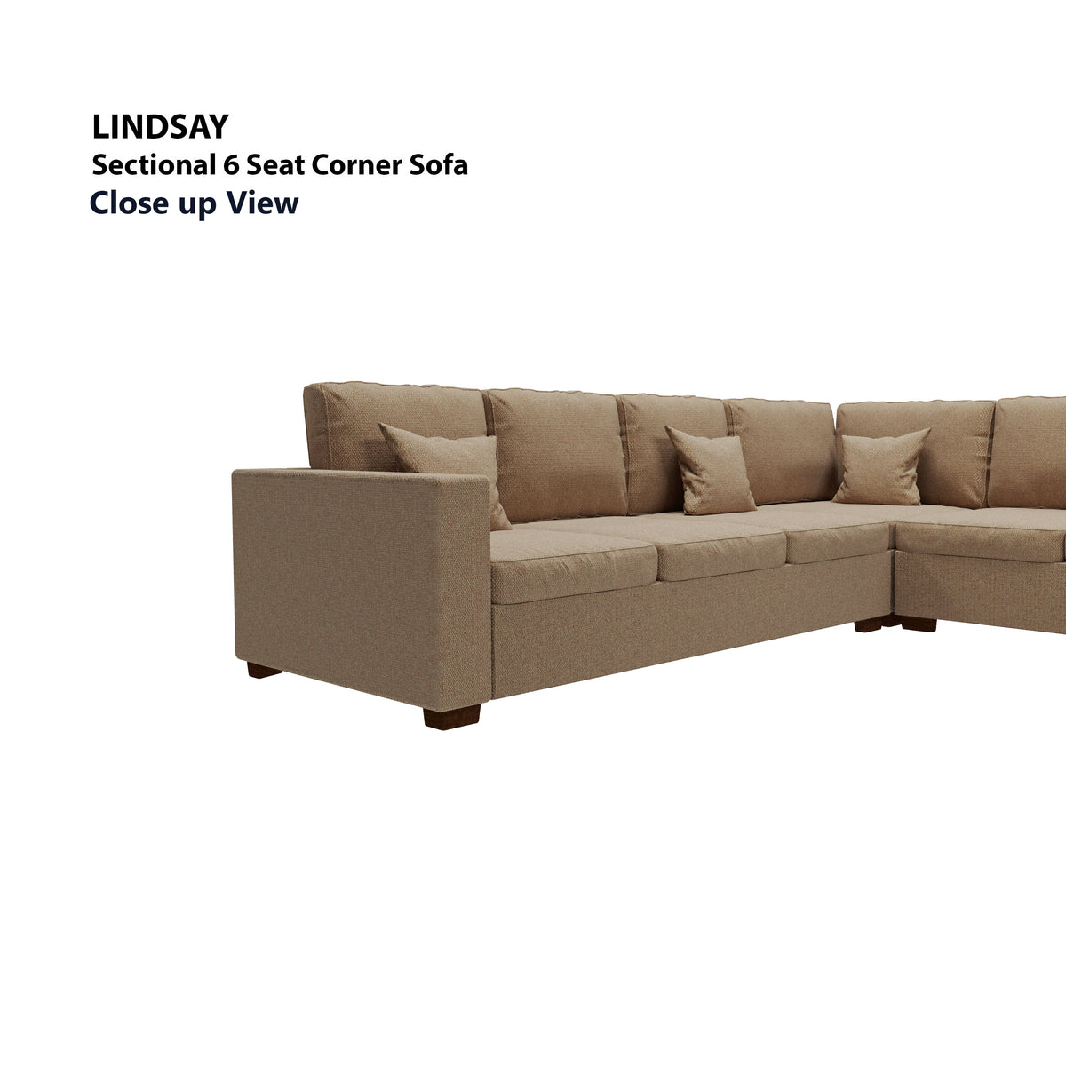 Lindsay Sectional 6 Seat Corner Sofa