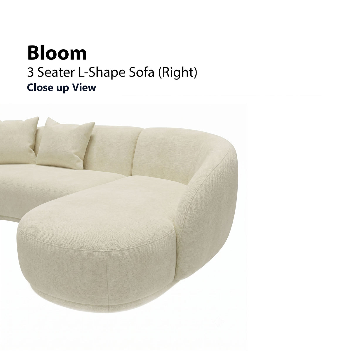 Bloom 3 Seater L-Shape (Right) Sofa