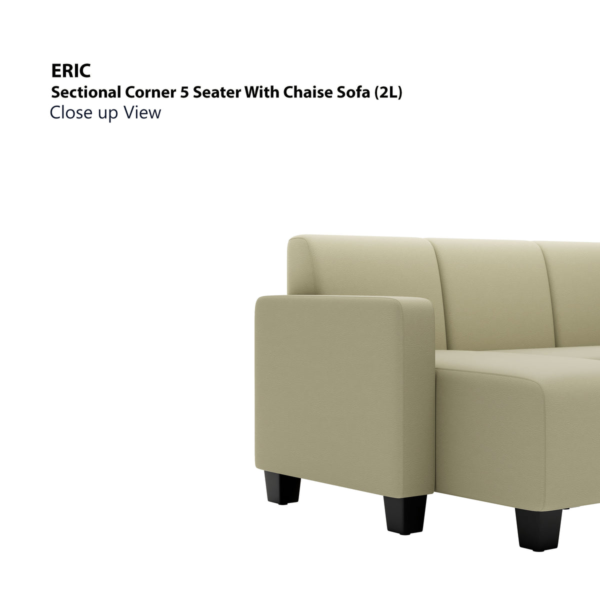 Eric Corner Sectional 5 Seat with Chaise (2L) Sofa