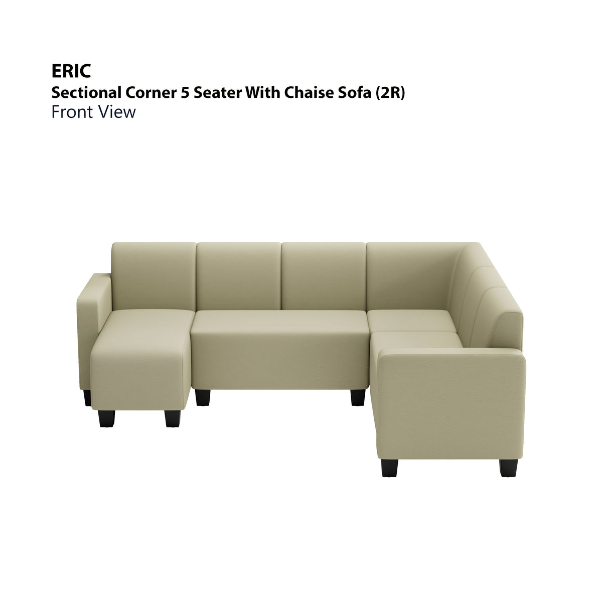 Eric Corner Sectional 5 Seat with Chaise (2R) Sofa