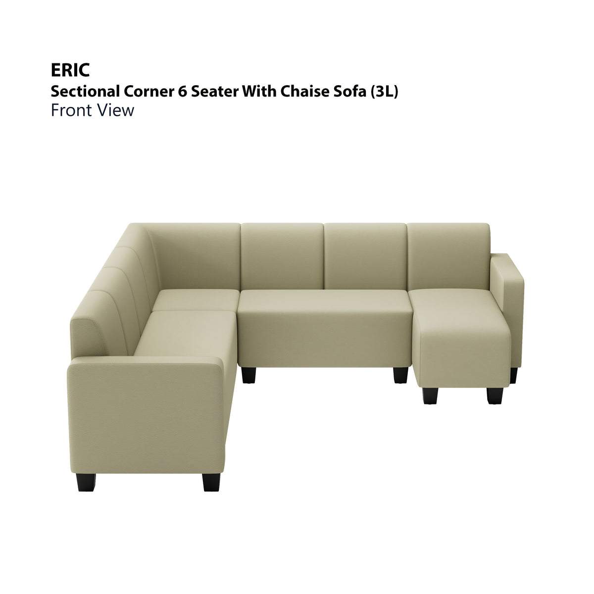 Eric Sectional 6 Seat with Chaise Corner (3L) Sofa