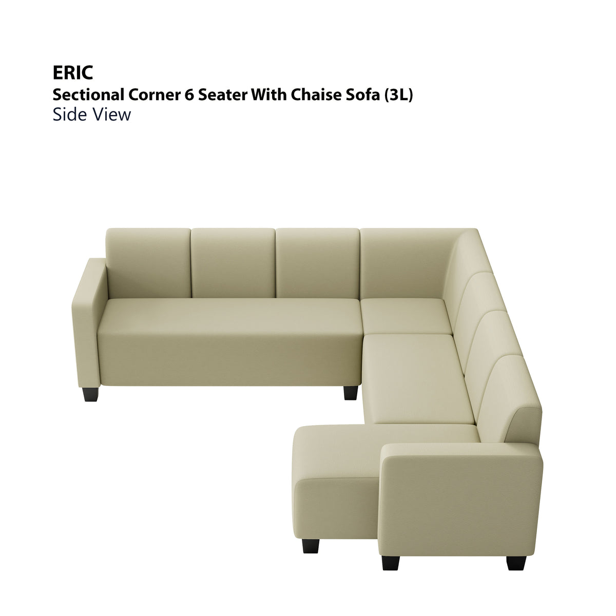 Eric Sectional 6 Seat with Chaise Corner (3L) Sofa