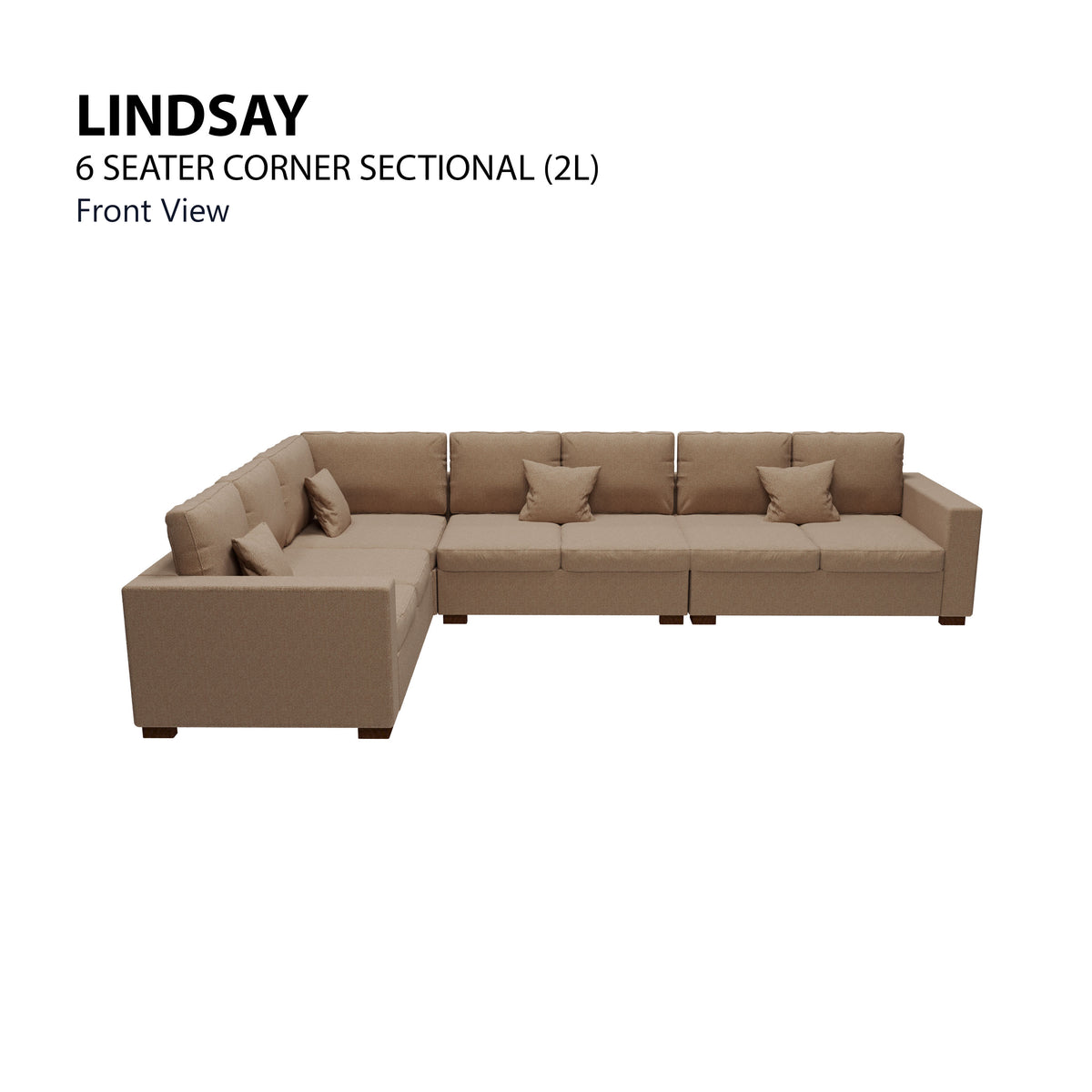 Lindsay Sectional 6 Seat (2L) Sofa