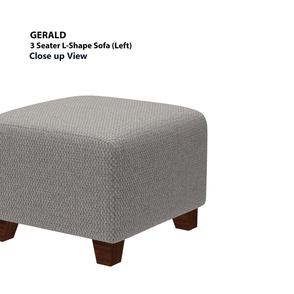 Gerald 3 Seater L-Shape with Ottoman (Left) Sofa