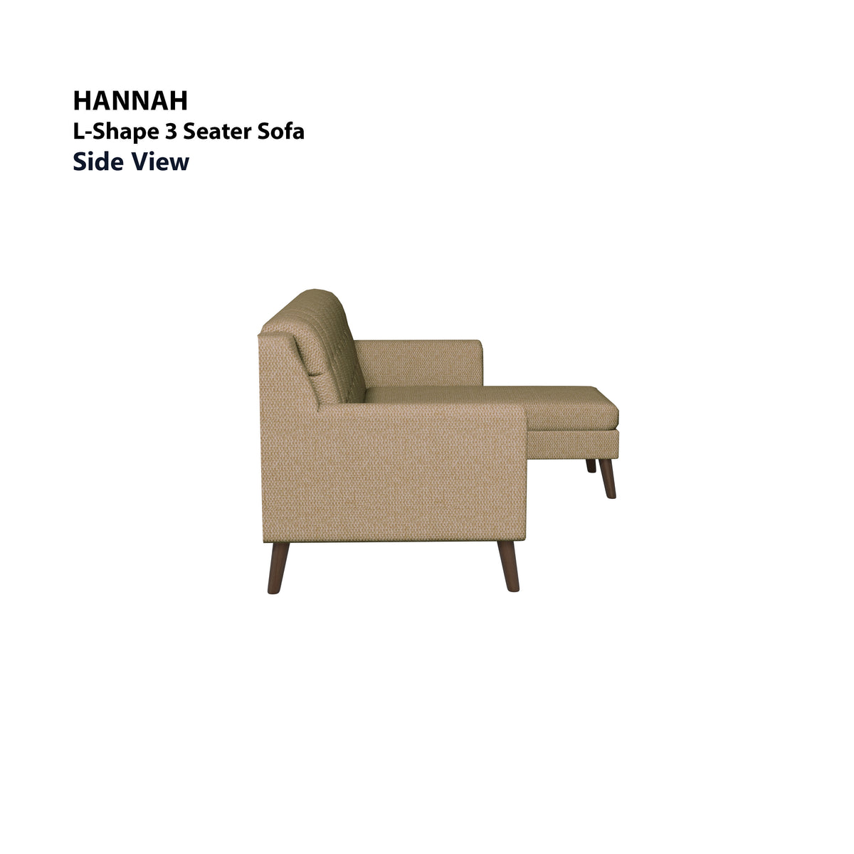 Hannah L-shape 3 Seat Sofa