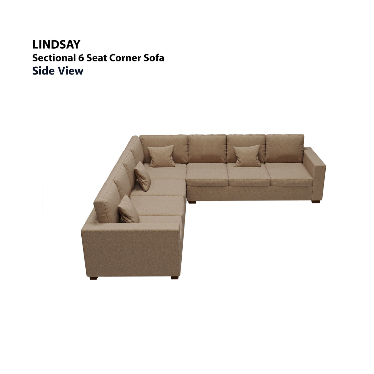 Lindsay Sectional 6 Seat Corner Sofa