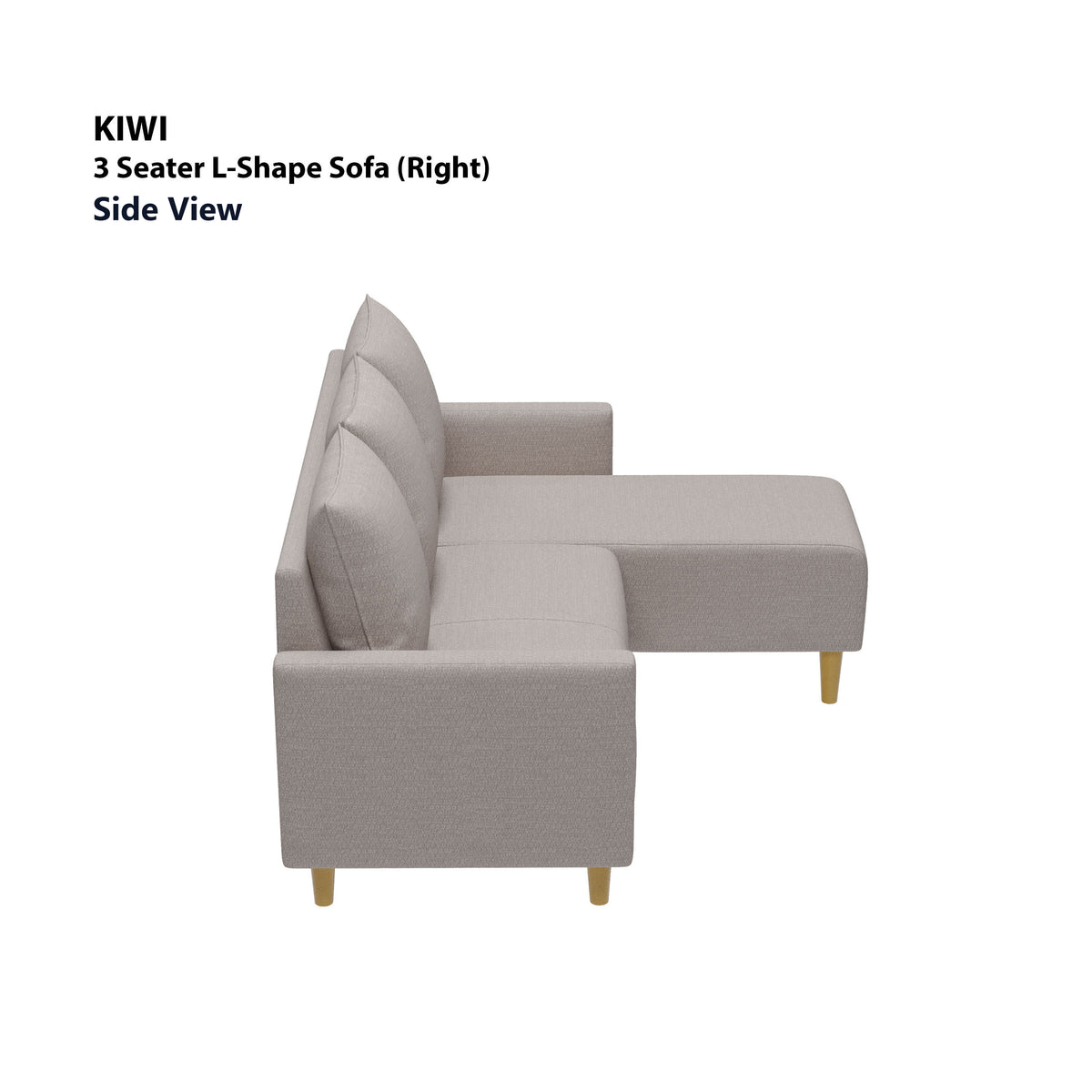 Kiwi 3 Seater L-Shape (Right Facing) Sofa