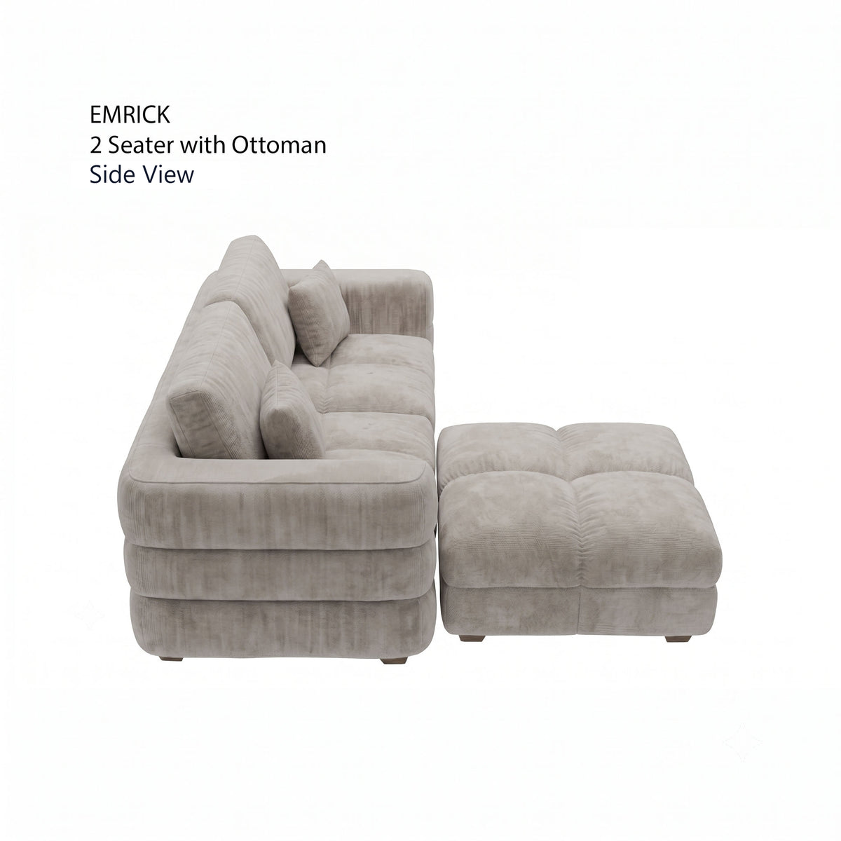 Emrick 2 Seater with Ottoman