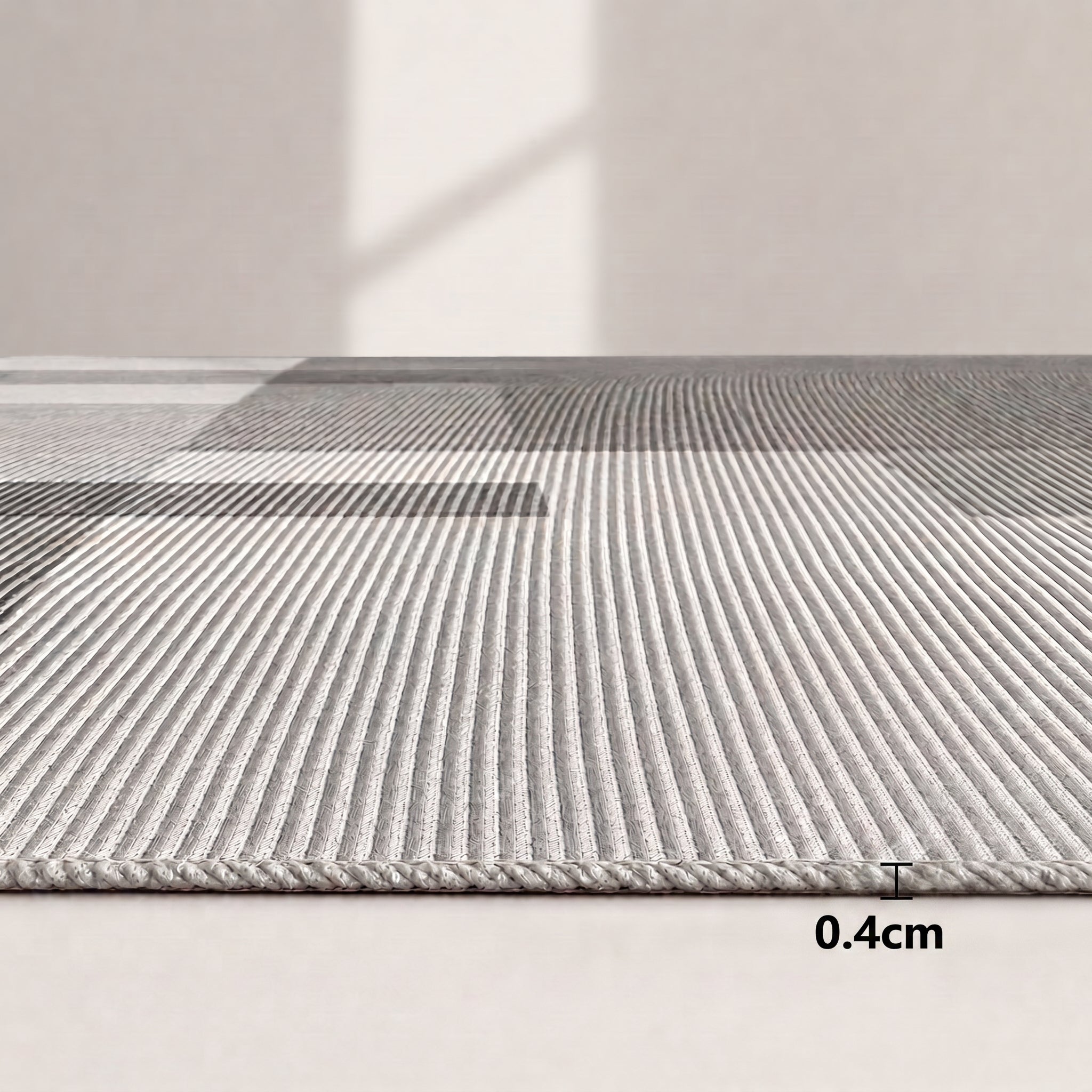 Asella Geo Gray Printed Door Rug