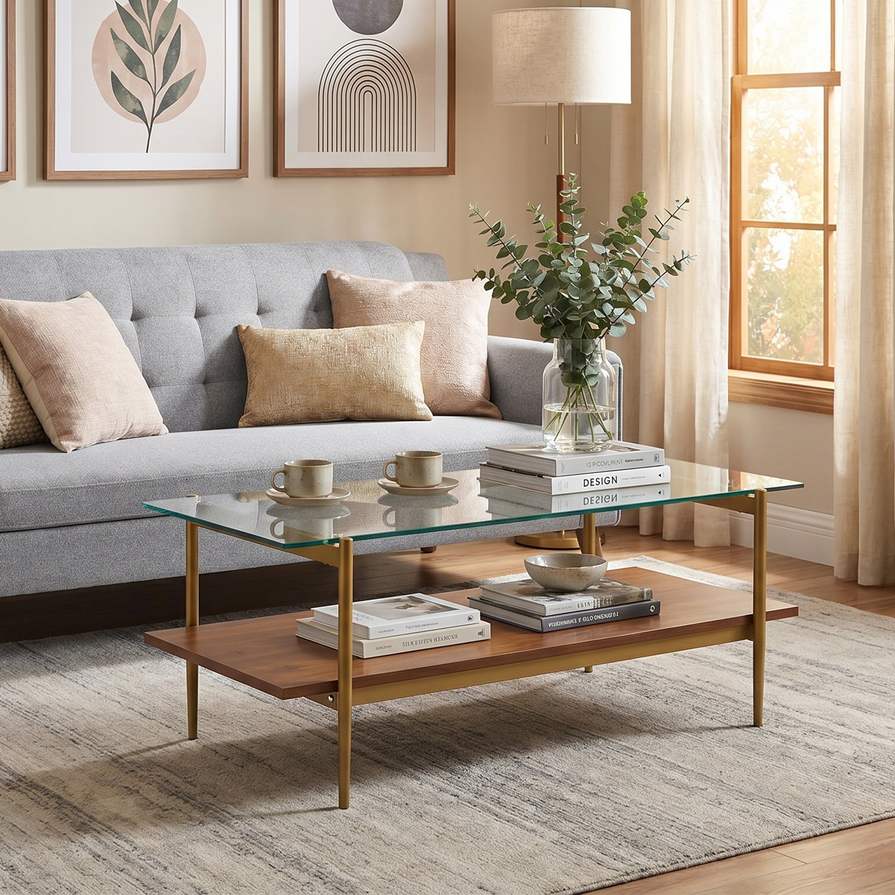 Bexley Glass Top Coffee Table