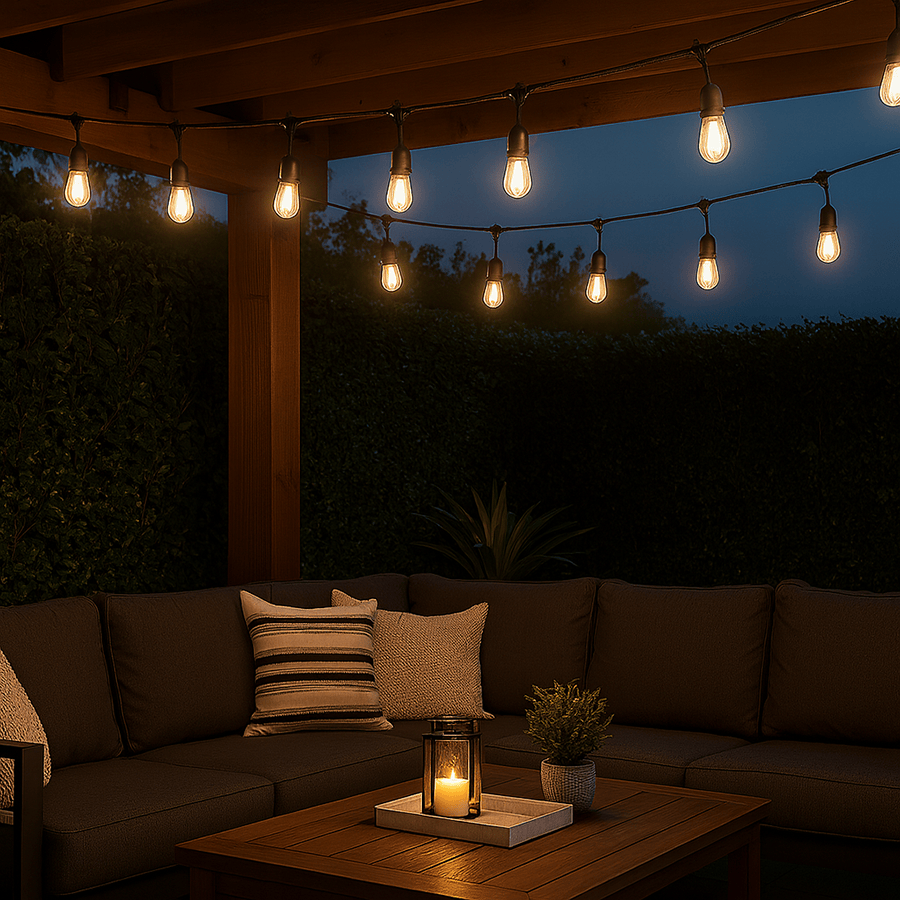 10-bulb Patio Waterproof String Lights
