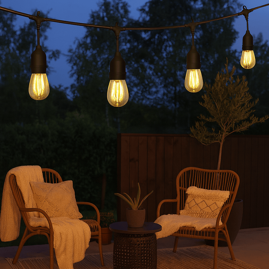 10-bulb Patio Waterproof String Lights