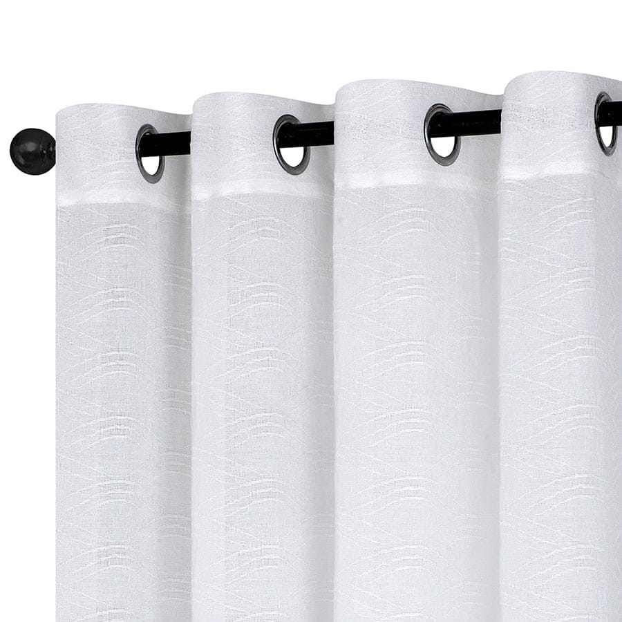 Adelia White Sheer Curtain