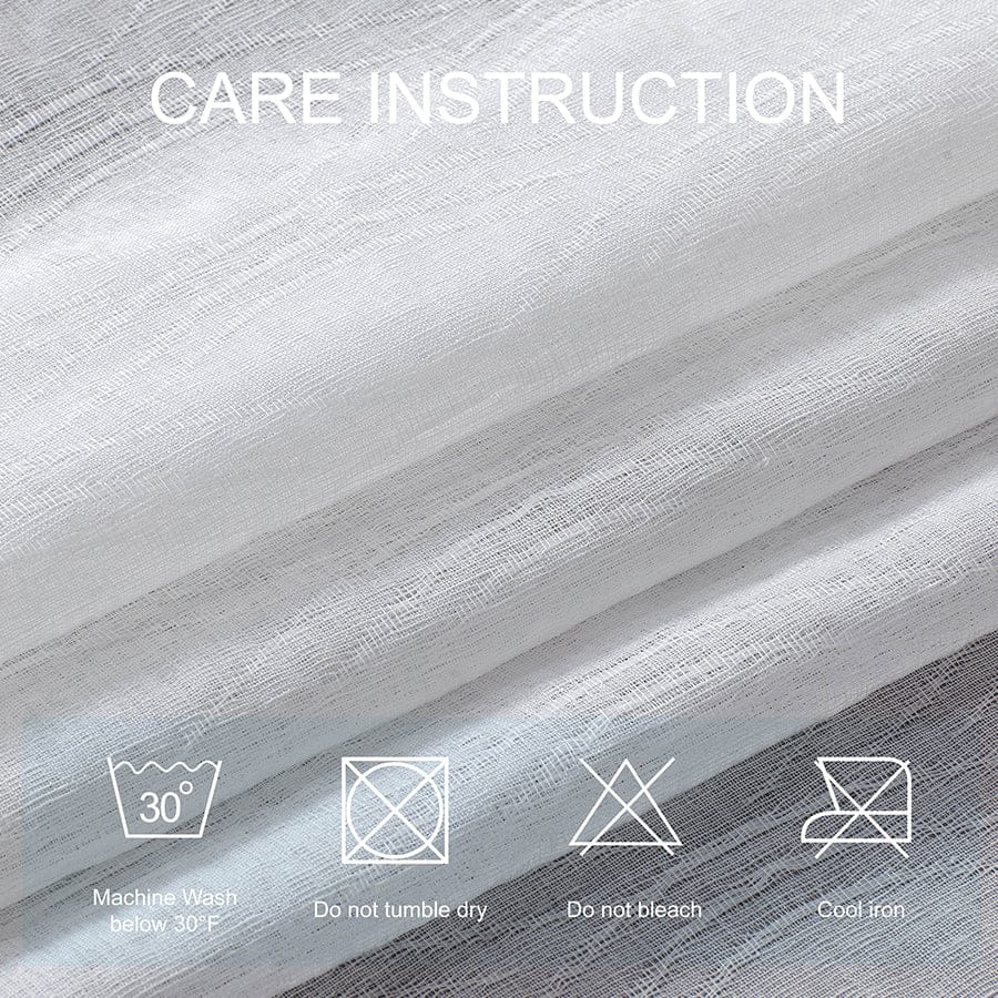 Adelia White Sheer Curtain