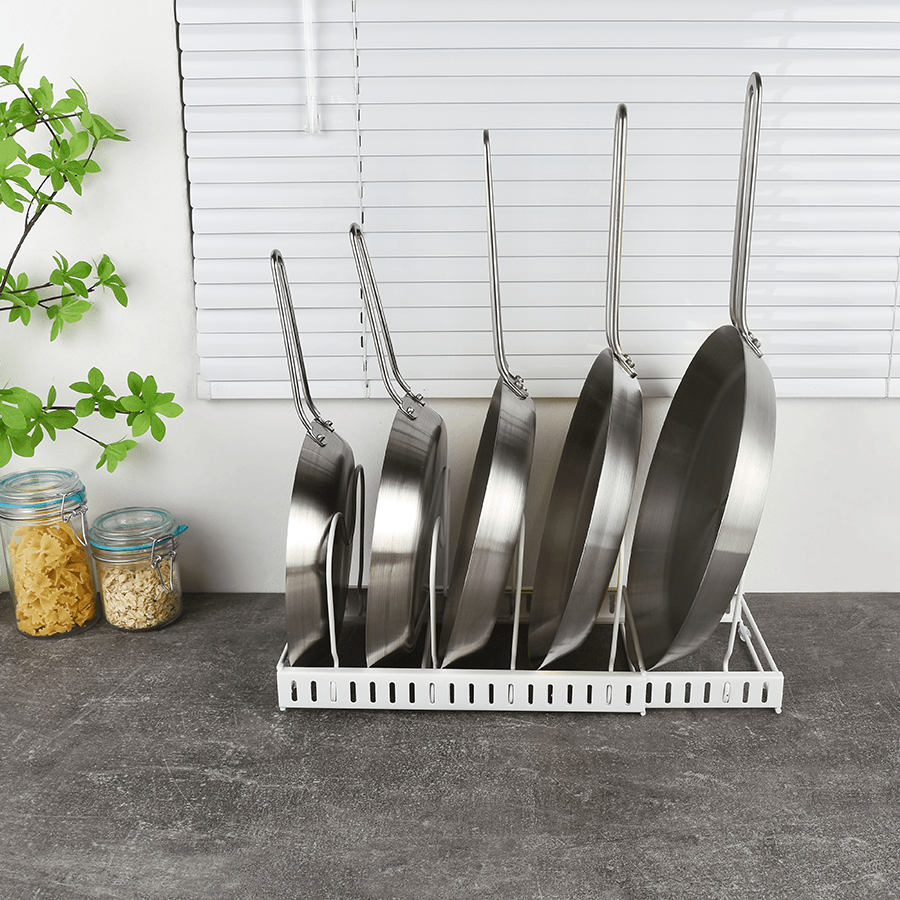 Adjustable Cookware & Pot Lid Organizer Adjustable Cookware & Pot Lid Organizer Mandaue Foam