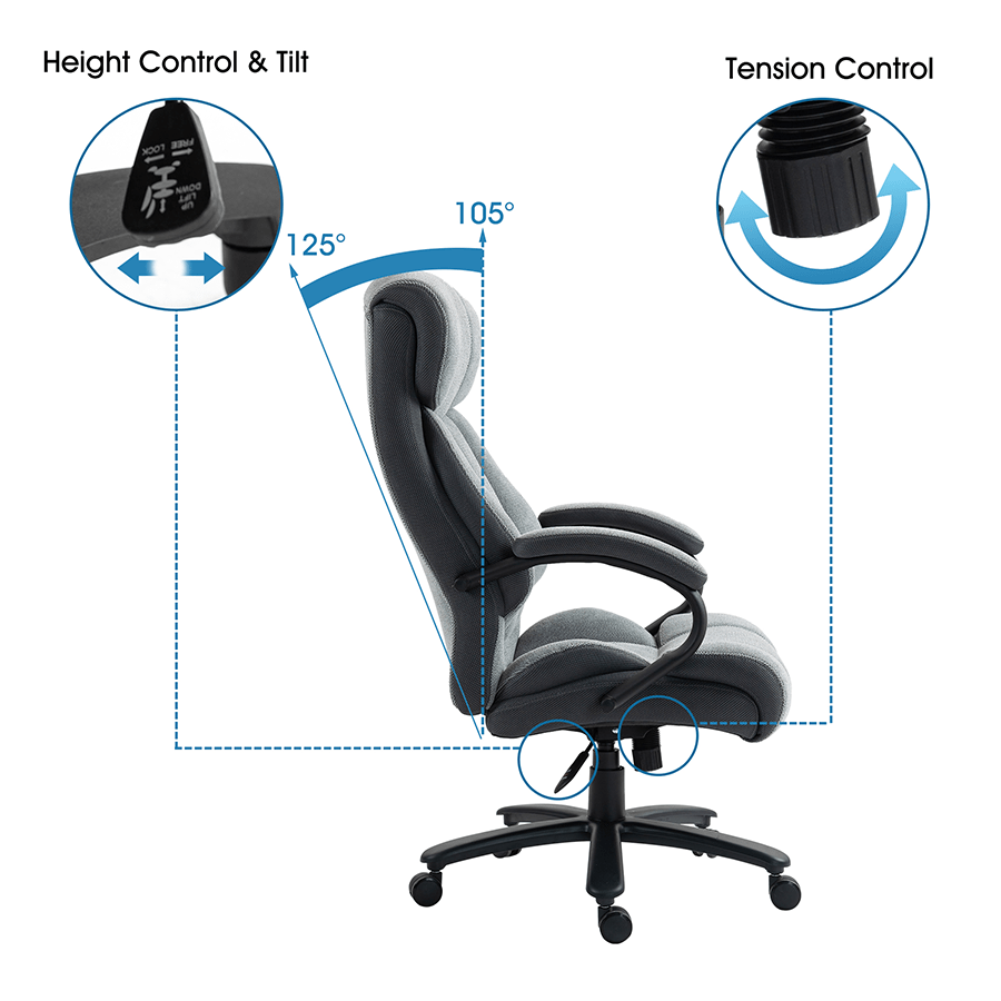 Alara Supersize High Back Office Chair