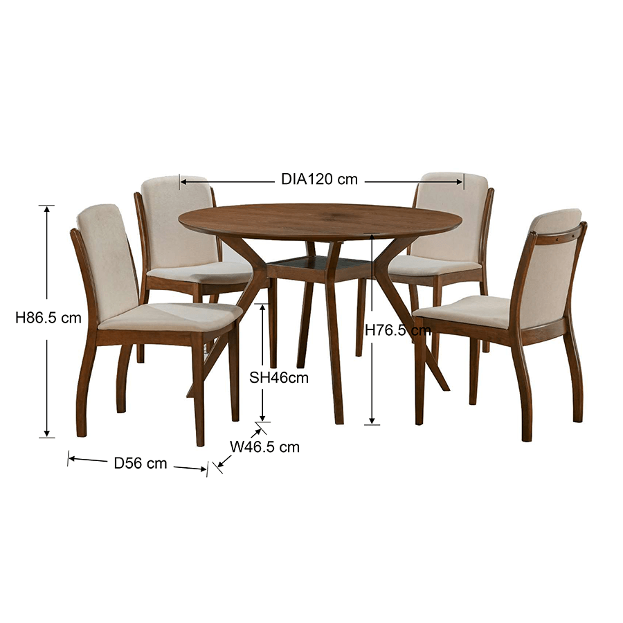 Alexander 4 Seater Dining Set Alexander 4 Seater Dining Set Mandaue Foam