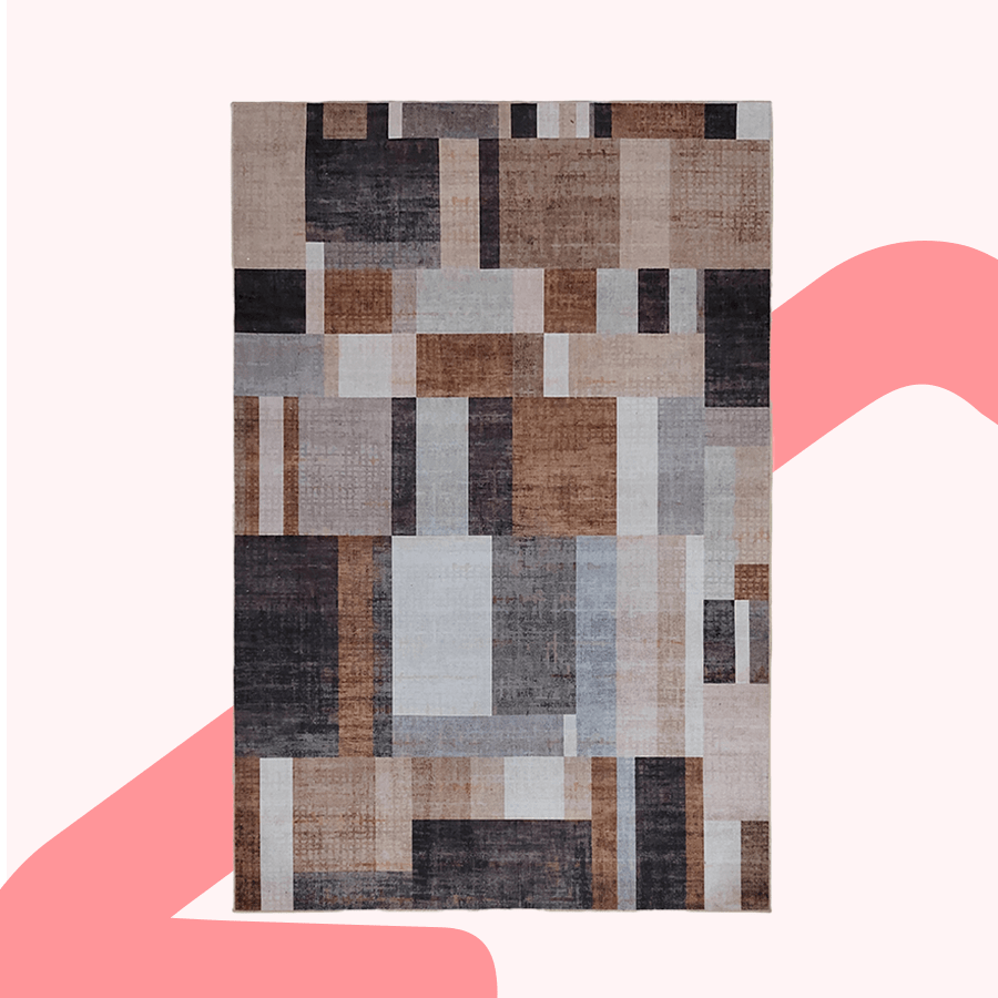 Ali Brown Clay Printed Rug