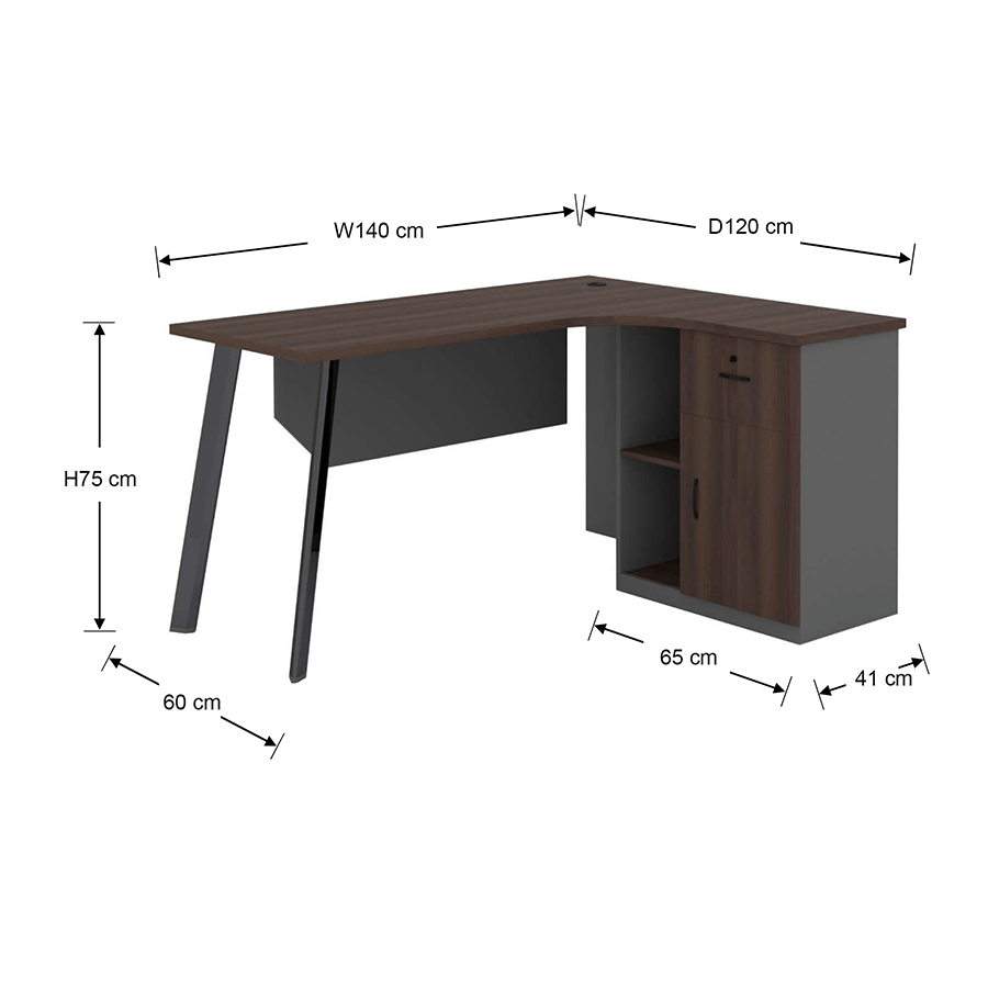 MORE ALICE OPTIONS Alice 140x120 cm Right Corner Desk Alice 140x120 cm Right Corner Desk Mandaue Foam