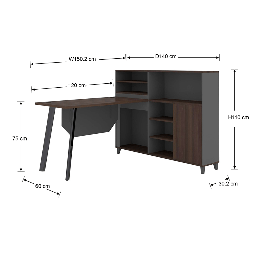 MORE ALICE OPTIONS Alice 1S Desk with Side Storage Cabinet Alice 1S Desk with Side Storage Cabinet Mandaue Foam