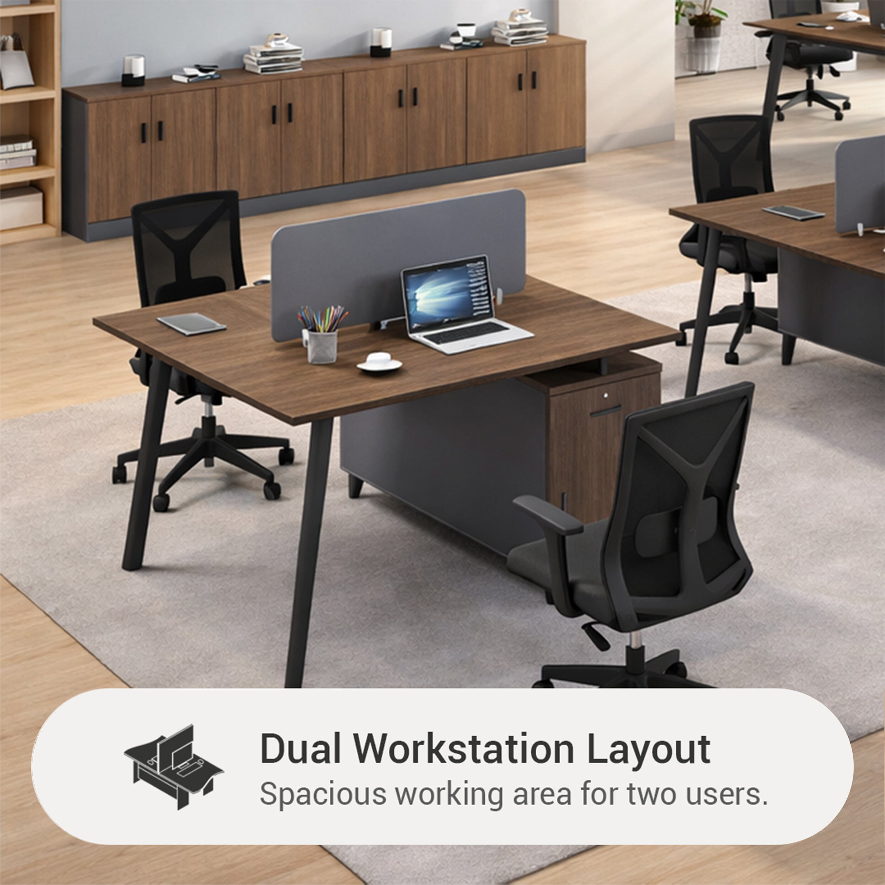 Alice 2-Seater Workstation Desk