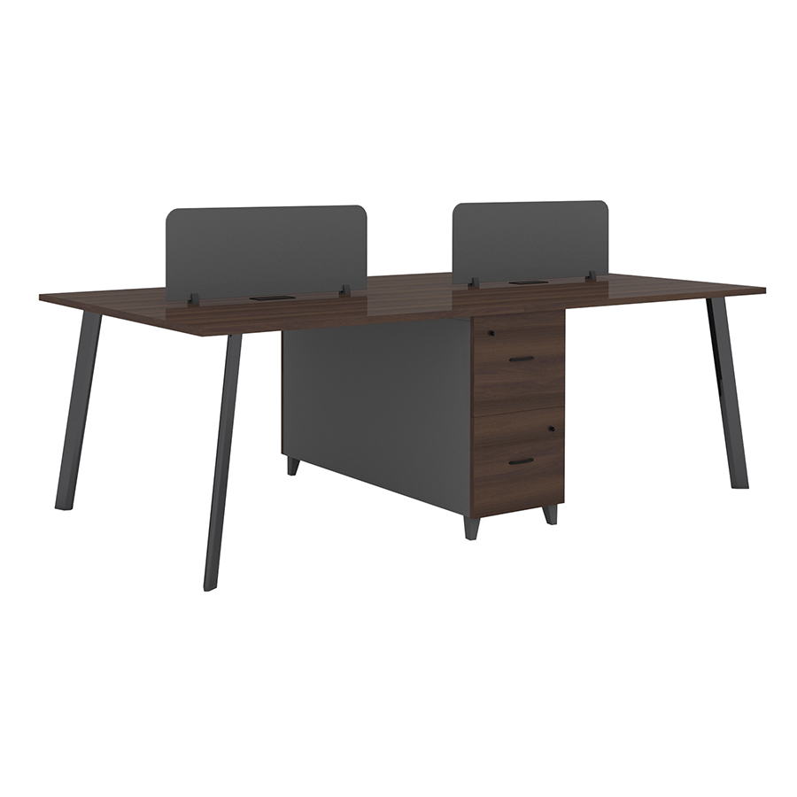 パソコンデスク Table and Chair (for Office, Room etc) Alice 4-Seater Workstation Desk
