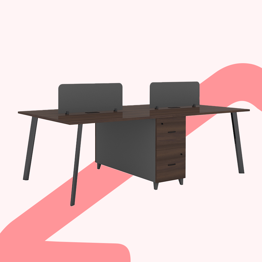 Alice 4-Seater Workstation Desk