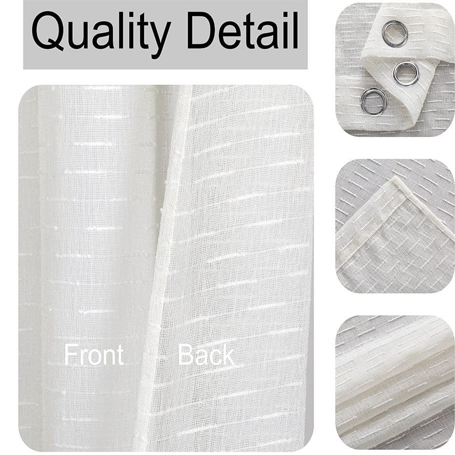 Amalie Beige Sheer Curtain