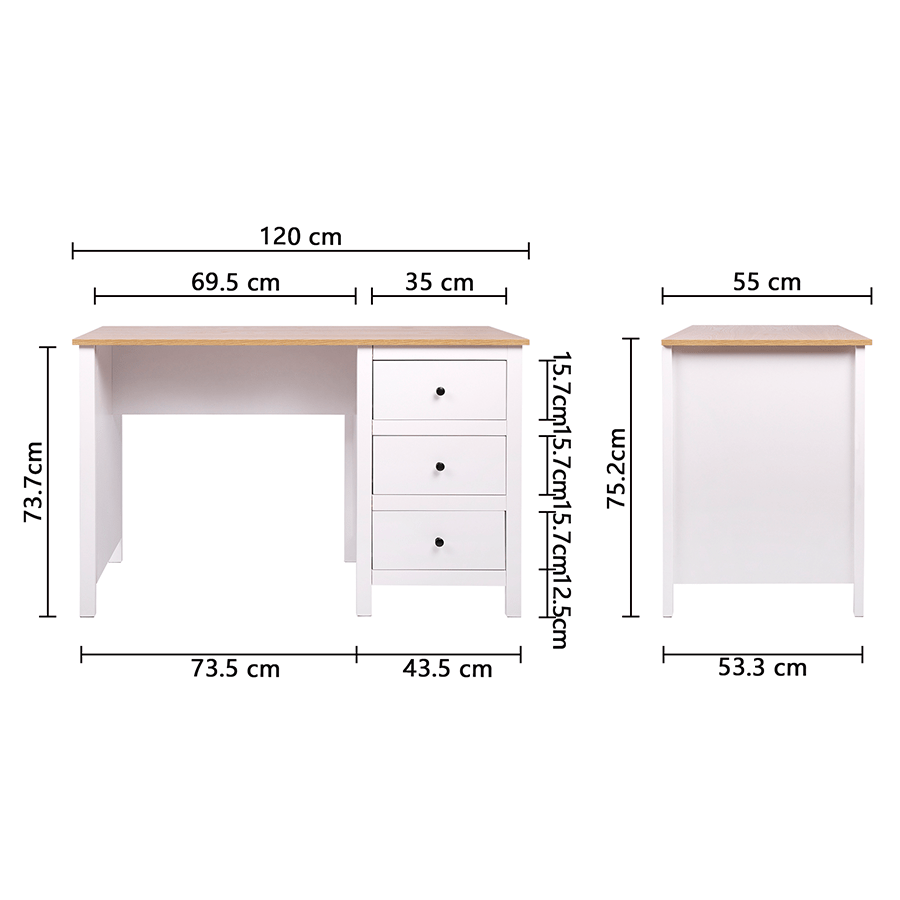 MORE AMBER OPTIONS Amber 3 Drawer Office Desk Amber 3 Drawer Office Desk Mandaue Foam