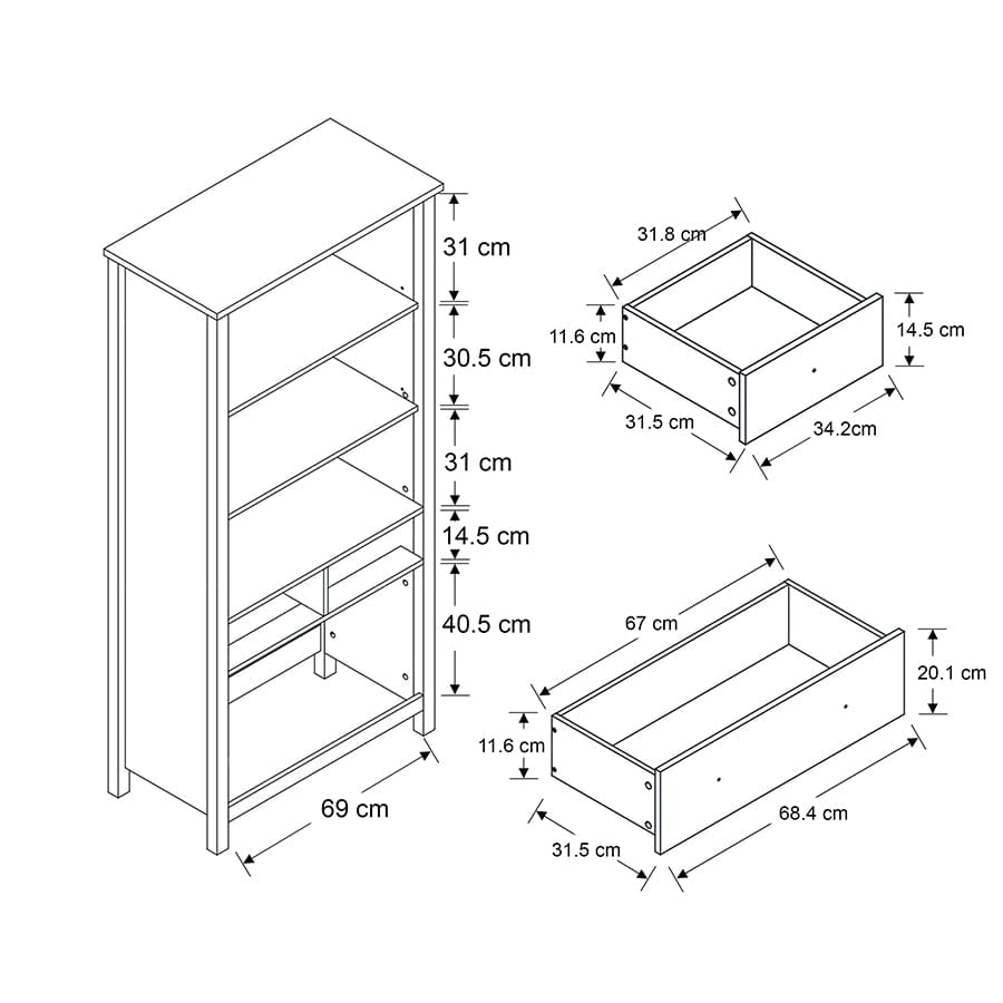 Amber Display Cabinet