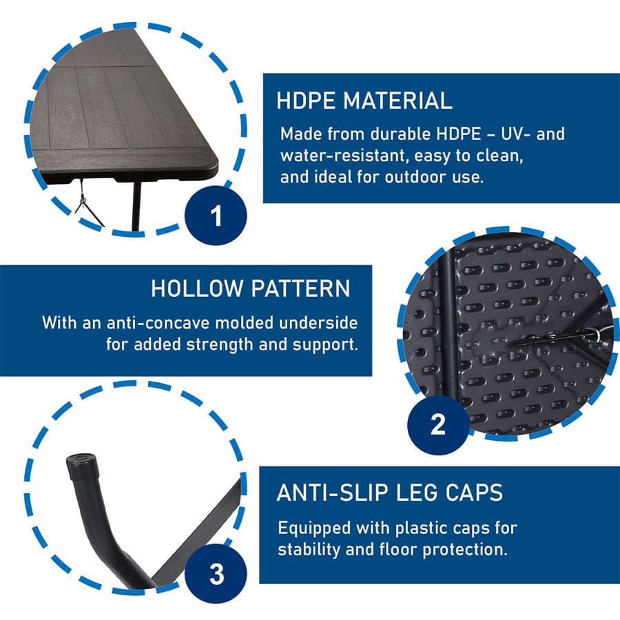 Anders 6ft Fold in Half Table