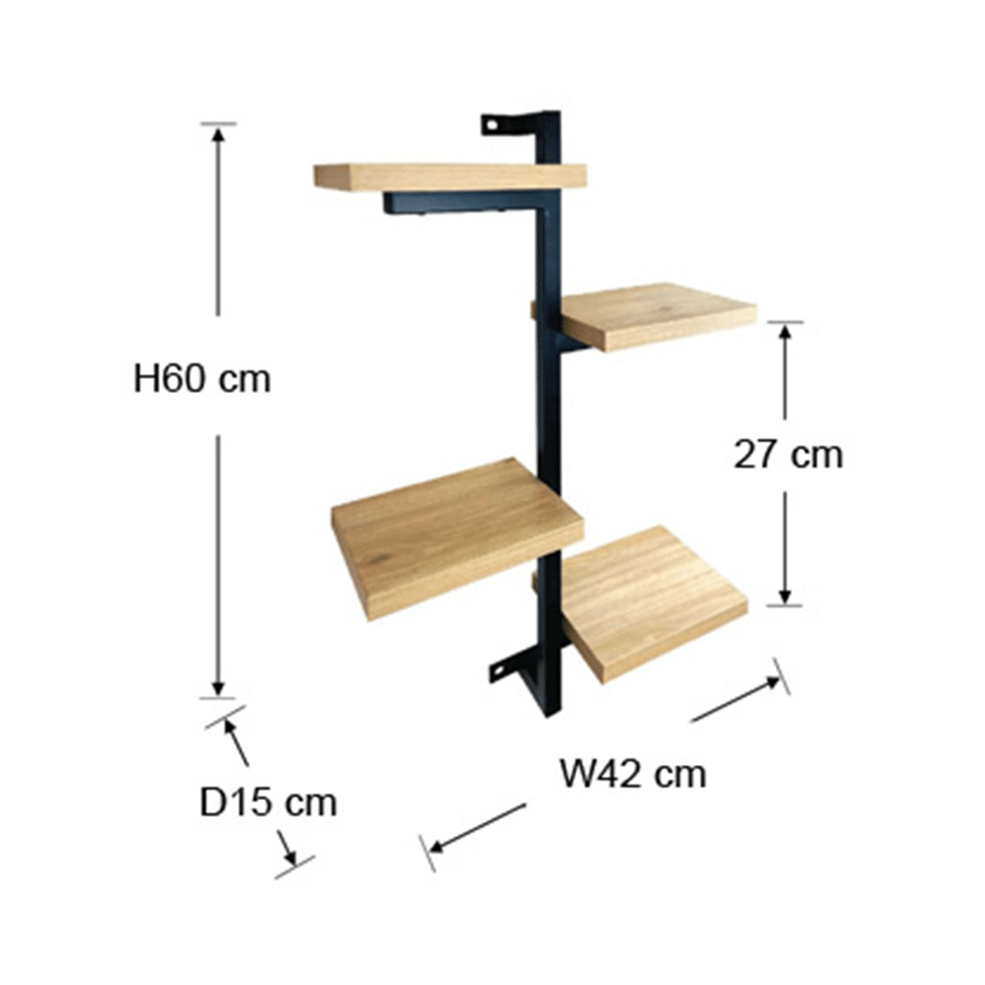 Angus Ladder Shelf Angus Ladder Shelf Oak Mandaue Foam