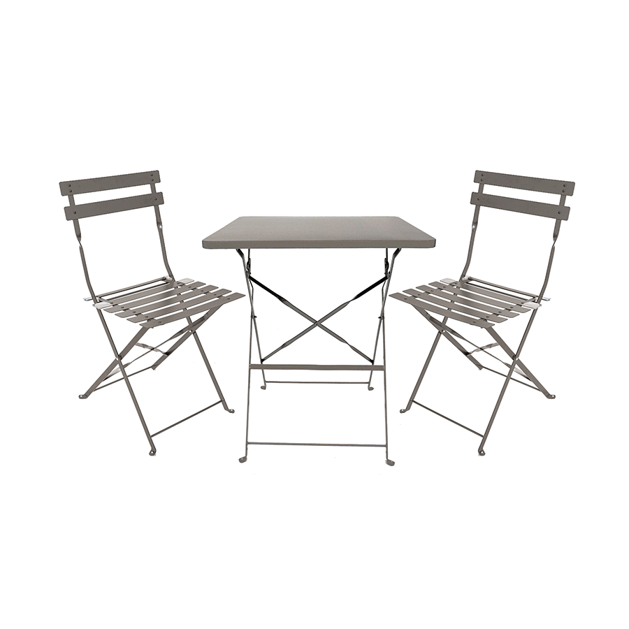 MORE ANSEL OPTIONS Ansel Outdoor Square 2 Seater Dining Set Ansel Outdoor Square 2 Seater Dining Set Matte Grey Mandaue Foam