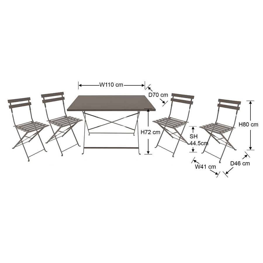 MORE ANSEL OPTIONS Ansel Outdoor Square 4 Seater Dining Set Ansel Outdoor Square 4 Seater Dining Set Matte Grey Mandaue Foam