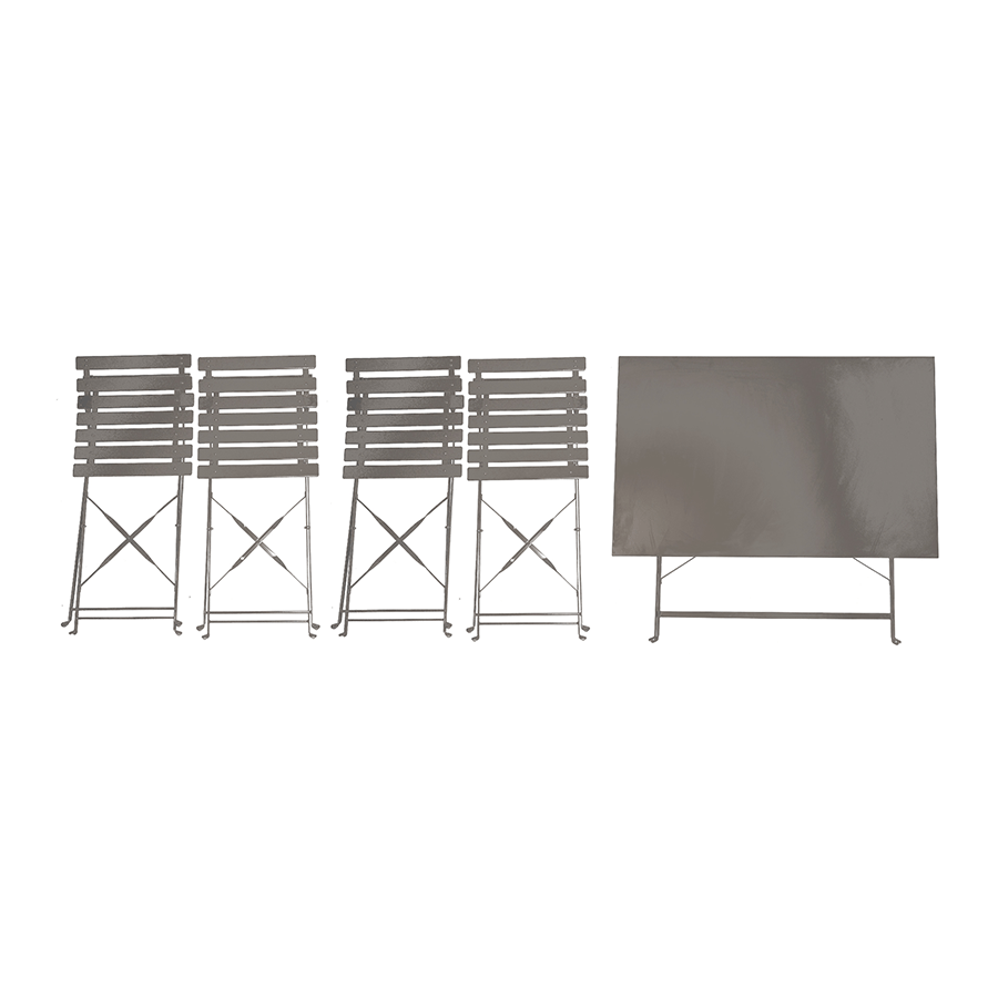 MORE ANSEL OPTIONS Ansel Outdoor Square 4 Seater Dining Set Ansel Outdoor Square 4 Seater Dining Set Matte Grey Mandaue Foam