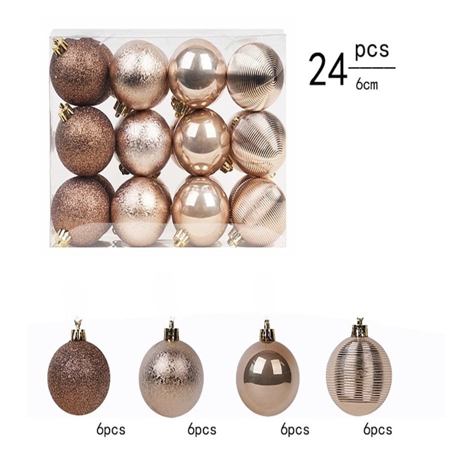 Ariah Copper Ball Ornament 6cm,24pc/set