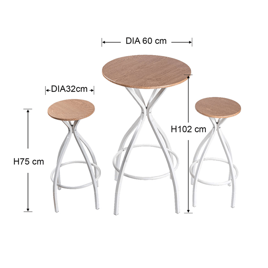 MORE ARIETTA OPTIONS Arietta 2 Seater Pub Set - Oak Arietta 2 Seater Pub Set - Oak Mandaue Foam