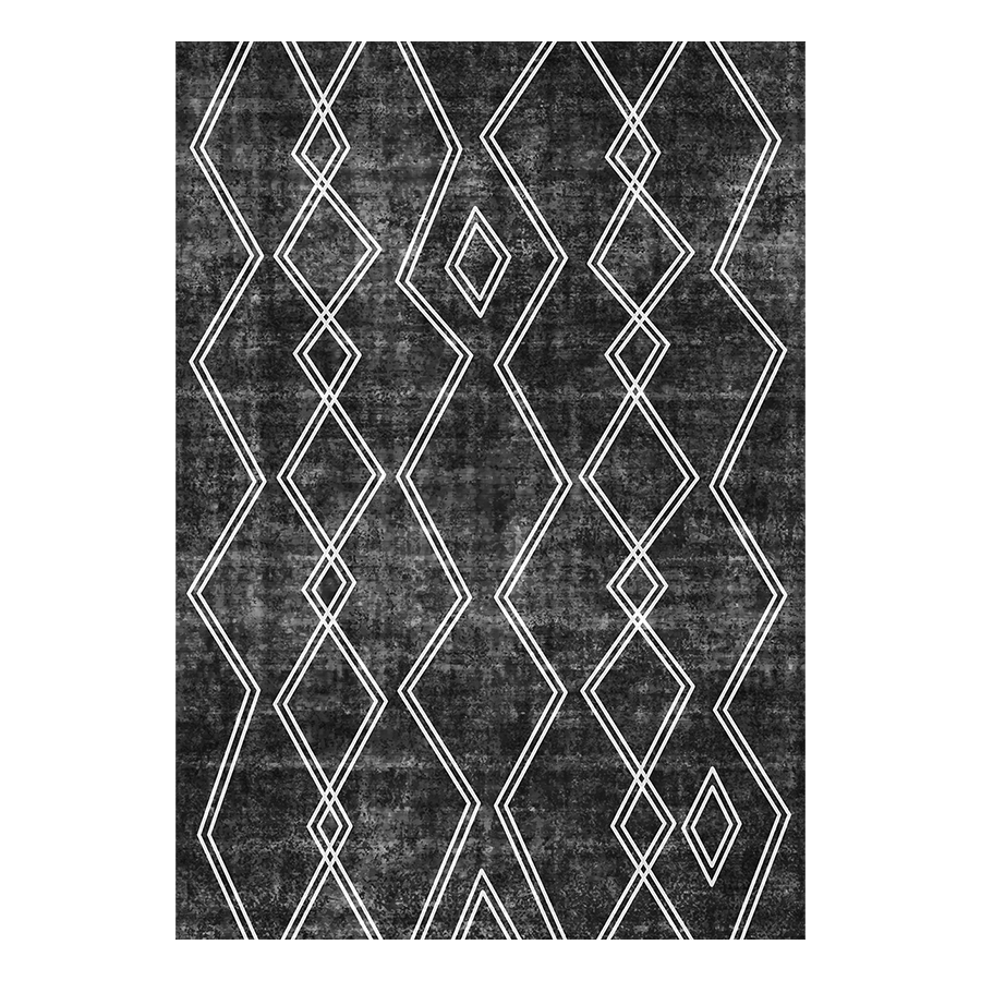 MORE ARLEN OPTIONS Arlen Boho Black Printed Rug Arlen Boho Black Printed Rug Mandaue Foam