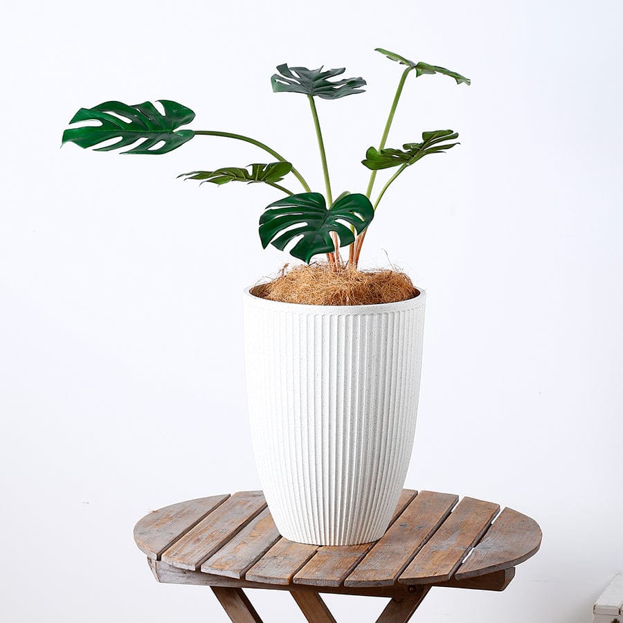 Aspen Plastic White Pot