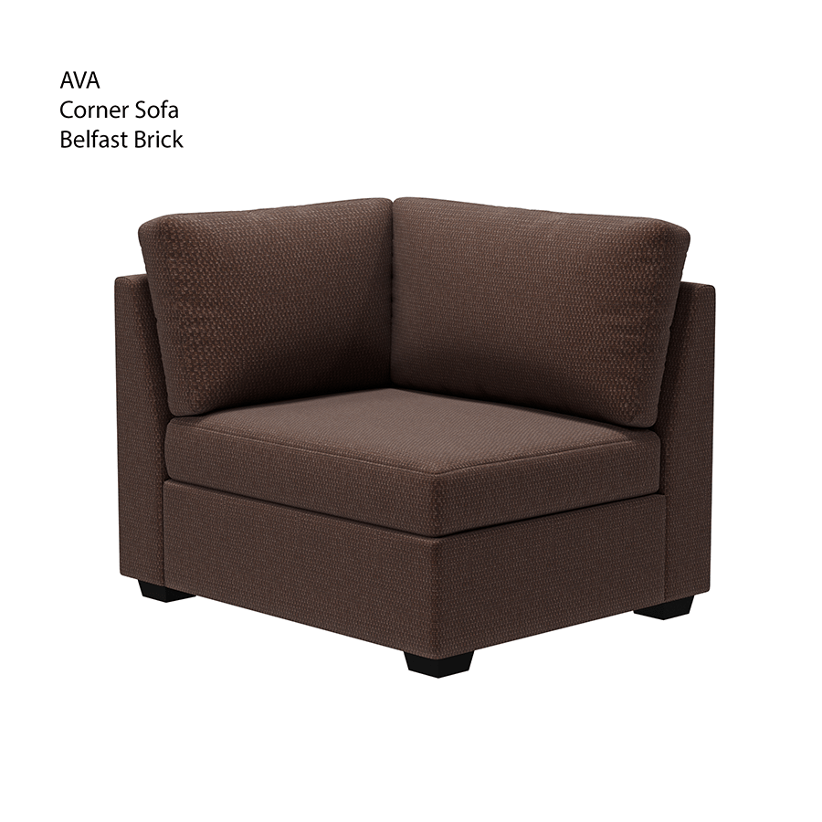 MORE AVA OPTIONS Ava Corner Sofa Ava Corner Sofa Fabric Belfast Brick Mandaue Foam