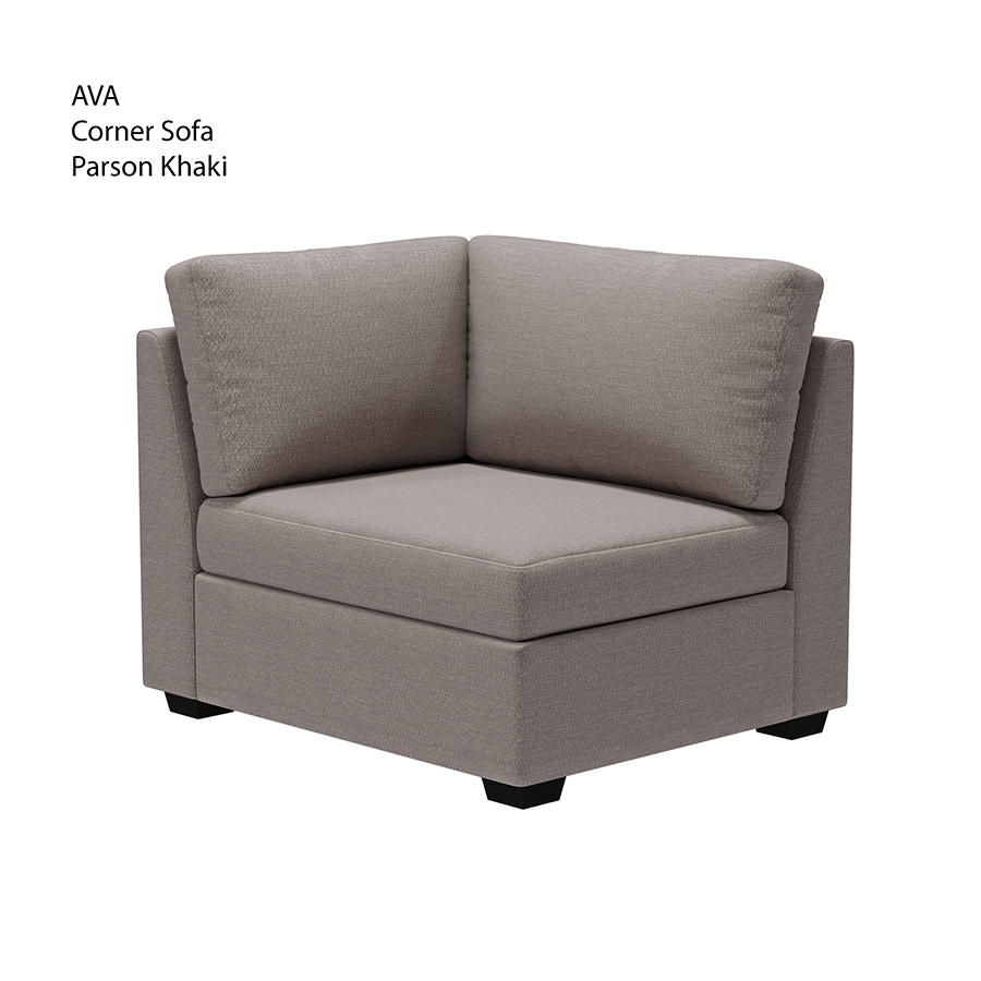 MORE AVA OPTIONS Ava Corner Sofa Ava Corner Sofa Fabric Parson Khaki Mandaue Foam