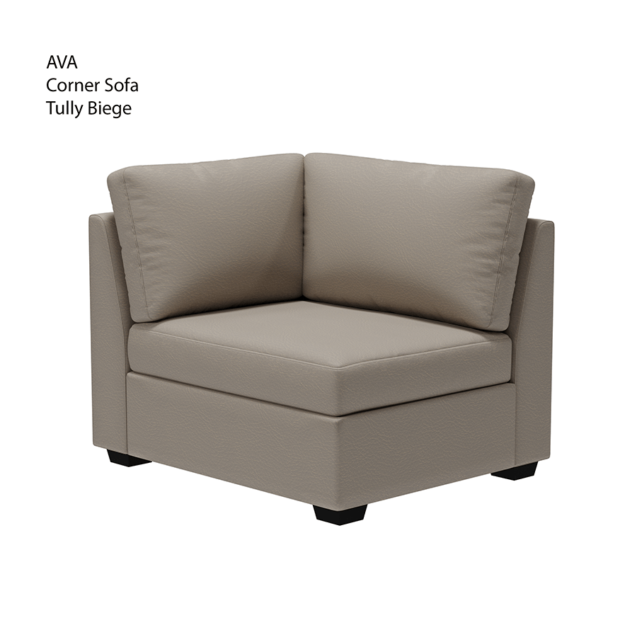 MORE AVA OPTIONS Ava Corner Sofa Ava Corner Sofa Leatherette Tully Beige Mandaue Foam