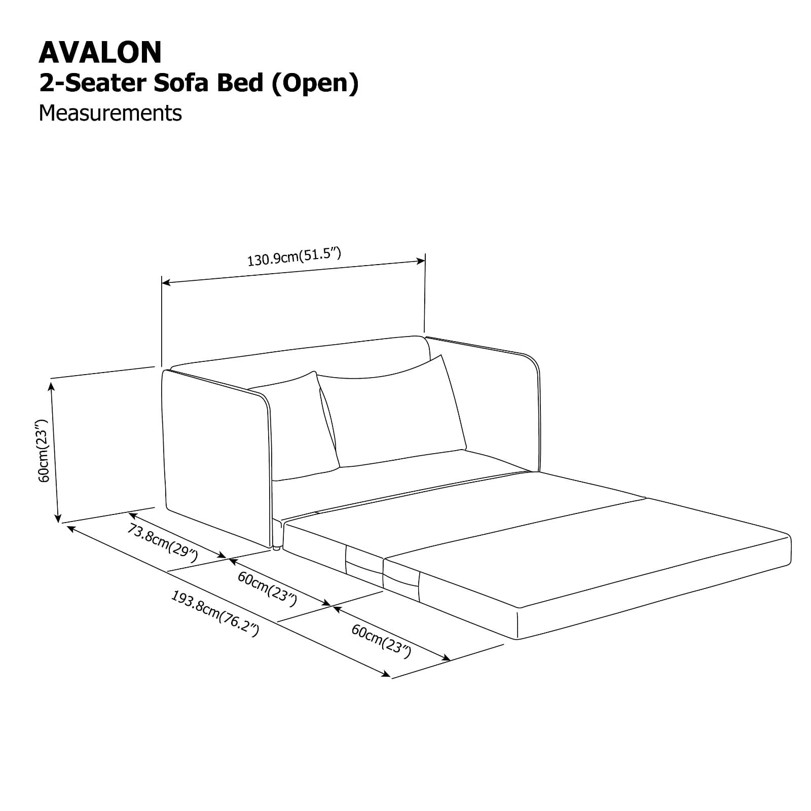 Avalon 48" Sofa Bed