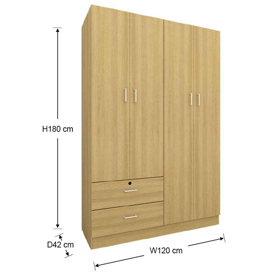 MORE AVERIE OPTIONS Averie 4 Door with 2 Drawer Wardrobe Averie 4 Door with 2 Drawer Wardrobe Mandaue Foam