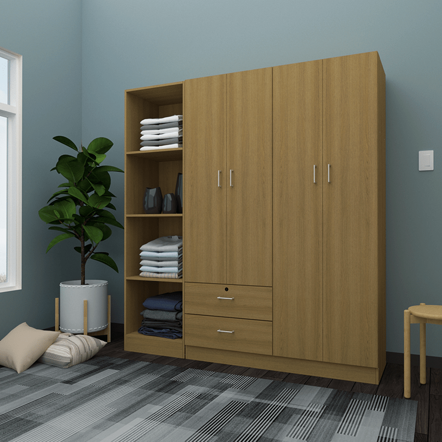 MORE AVERIE OPTIONS Averie 4 Door with 2 Drawer Wardrobe Averie 4 Door with 2 Drawer Wardrobe Mandaue Foam